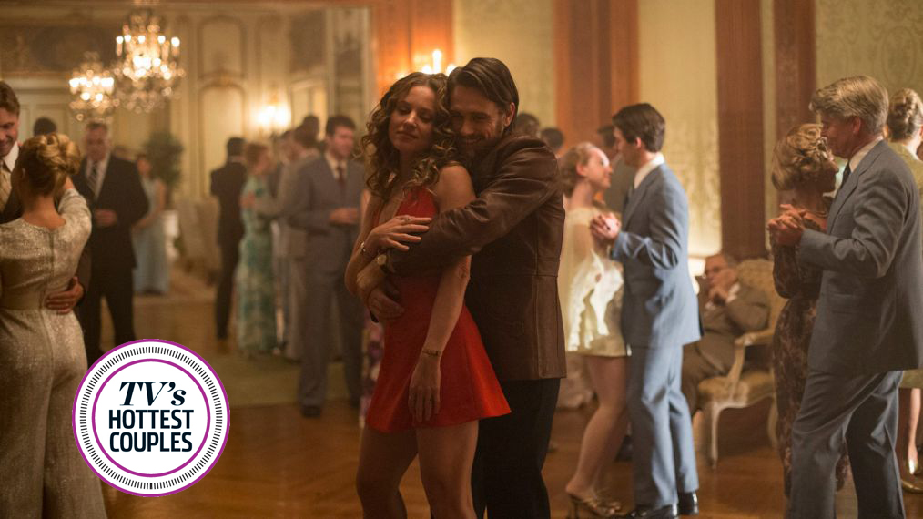 The Deuce - Margarita Levieva (Abby) and James Franco (Vincent)