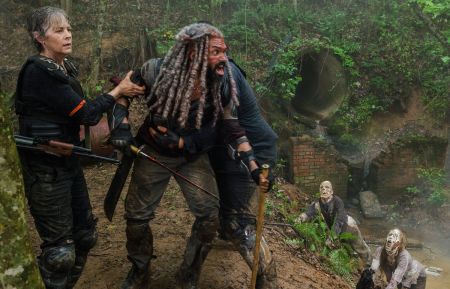 Khary Payton as Ezekiel, Melissa McBride as Carol Peletier - The Walking Dead - Season 8 episode 4