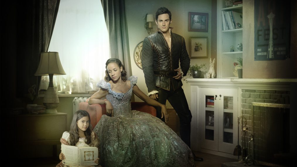 Once Upon a Time - Alison Fernandez as Lucy, Dania Ramirez as Cinderella/Jacinda and Andrew J. West as Henry Mills