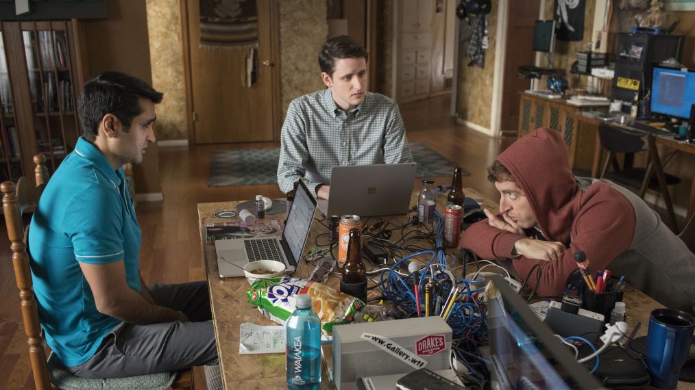 Kumail Nanjiani, Zach Woods, Thomas Middleditch in Silicon Valley
