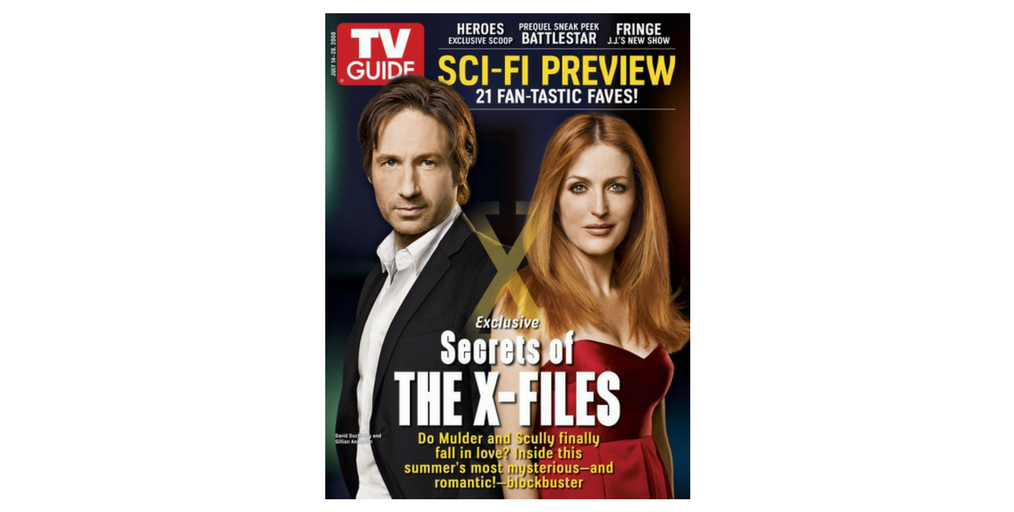 The X-Files on the Cover of TV Guide Magazine
