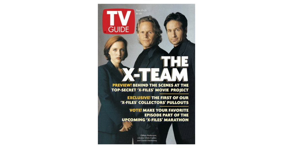 The X-Files on the Cover of TV Guide Magazine