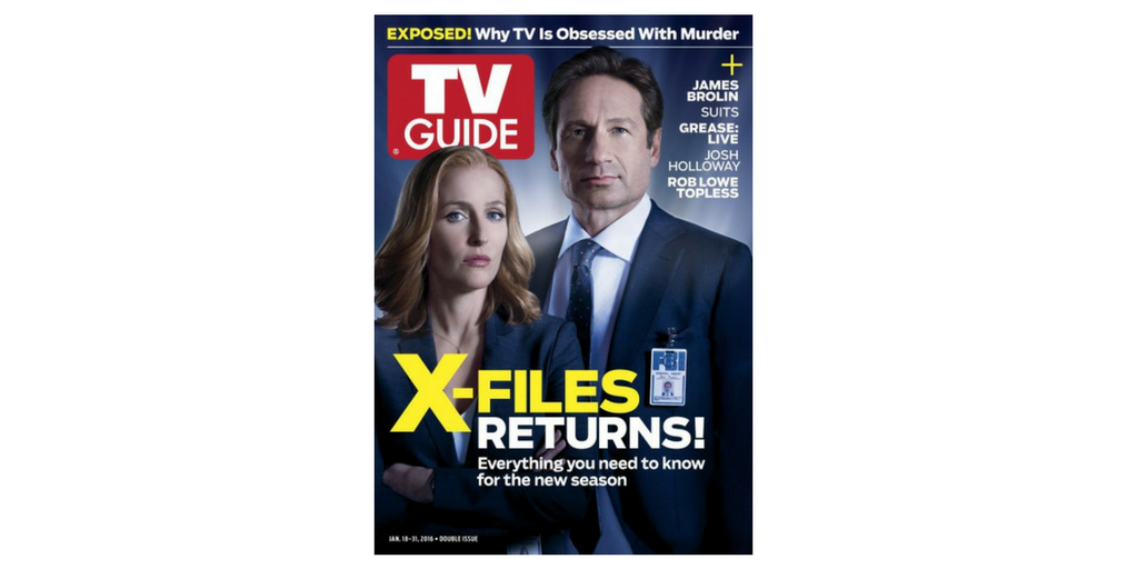 The X-Files on the Cover of TV Guide Magazine