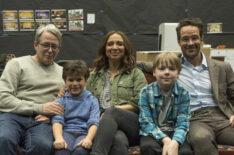 Matthew Broderick, Tyler Wladis, Maya Rudolph, Andy Walken, and Chris Diamantopoulos rehearse for A Christmas Story Live!