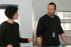 Jaimie Alexander as Jane Doe, Sullivan Stapleton as Kurt Weller in Blindspot - 'City Folk Under Wraps'