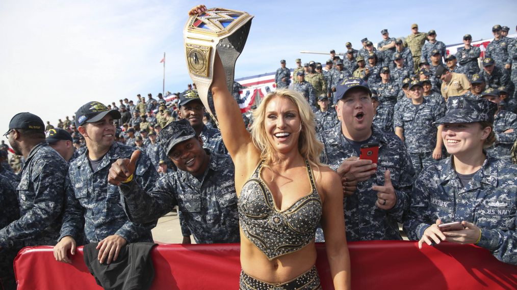 Charlotte Flair at the WWE Tribute to the Troops