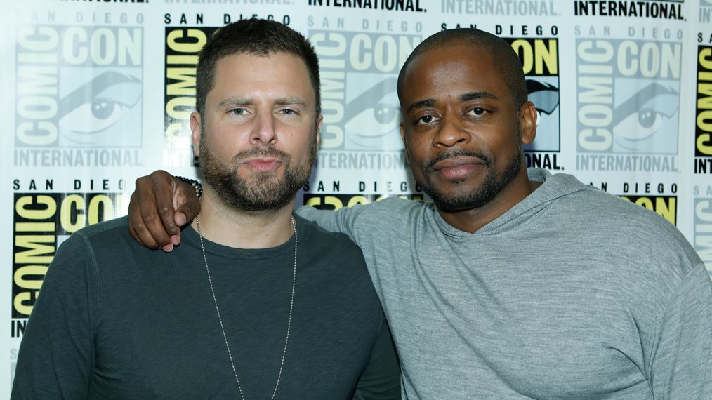 James Roday and Dulé Hill of Psych the Movie get chummy at San Diego Comic-Con