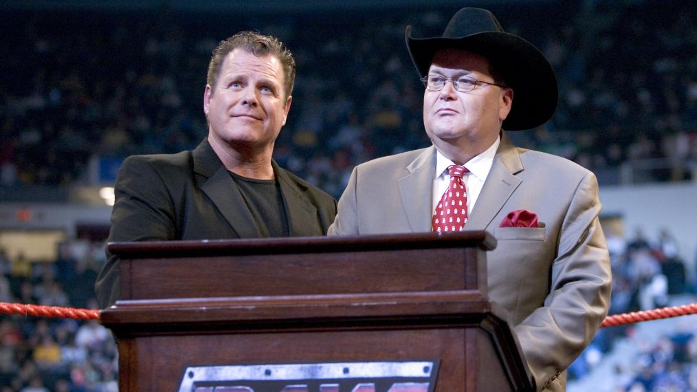 Jerry Lawler and Jim Ross at Monday Night Raw in 2005