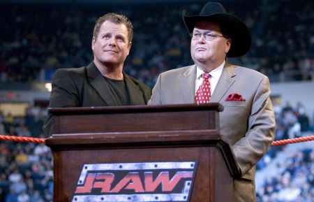 Jerry Lawler and Jim Ross at Monday Night Raw in 2005