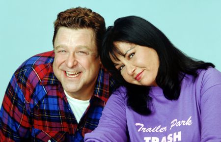 John Goodman and Roseanne Barr