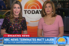 The Today Show - Savannah Guthrie and Hoda Kotb report on NBC News firing Matt Lauer