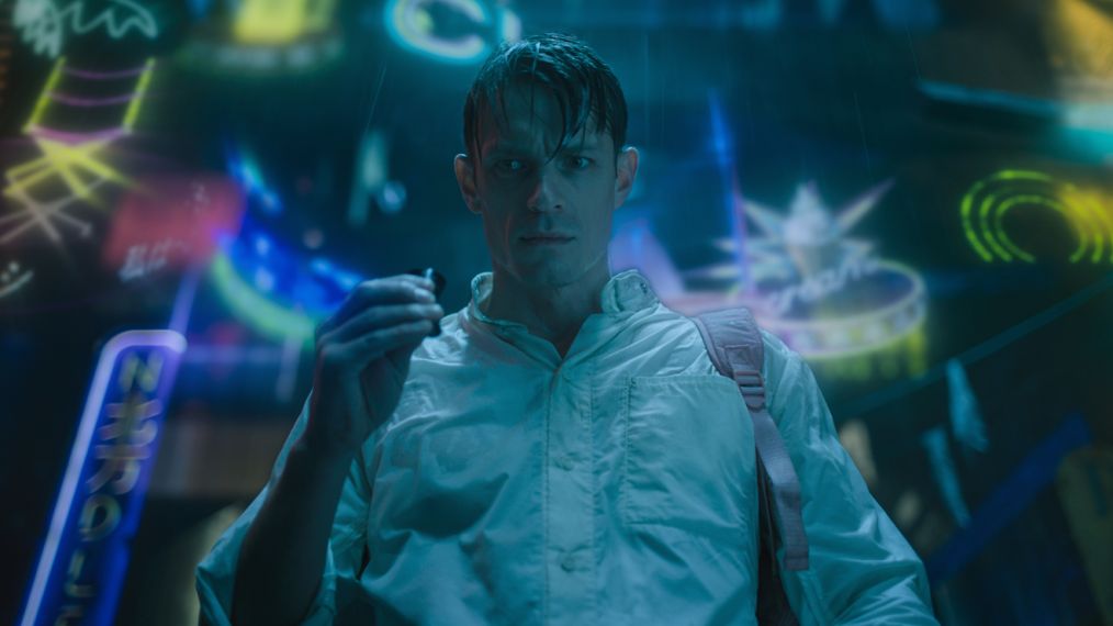 Joel Kinnaman as Takeshi Kovacs in Altered Carbon