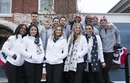 THE BACHELOR WINTER GAMES - LAUREN GRIFFIN, LUKE PELL, BIBIANA JULIAN, JAMEY KOCAN, MICHAEL GAROFOLA, CLARE CRAWLEY, ERIC BIGGER, LESLEY MURPHY, JOSIAH GRAHAM, ASHLEY IACONETTI, DEAN UNGLERT, BEN HIGGINS