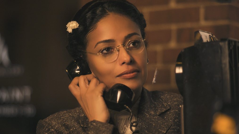 Meta Golding as Rosa Parks in Behind the Movement