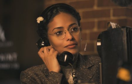 Meta Golding as Rosa Parks in Behind the Movement