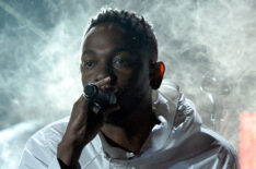 Kendrick Lamar performs onstage during the 56th Grammy Awards