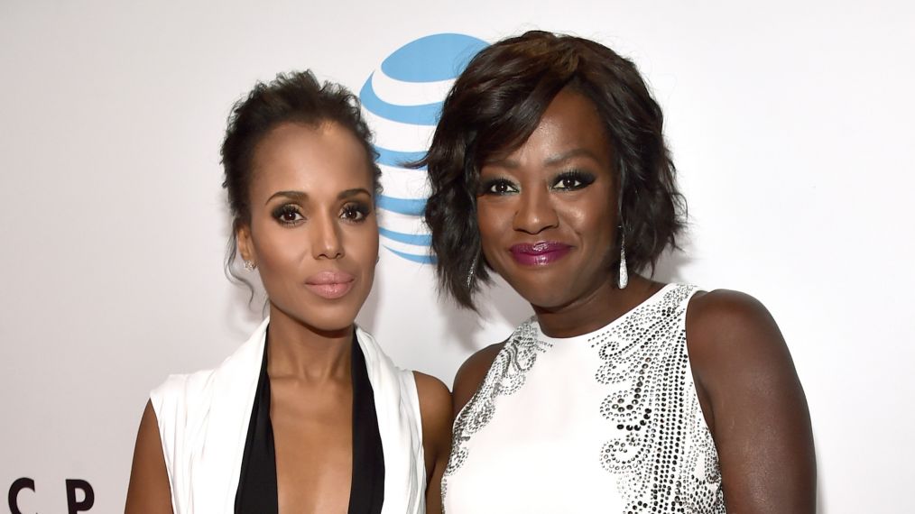 Kerry Washington and Viola Davis attend the 47th NAACP Image Awards