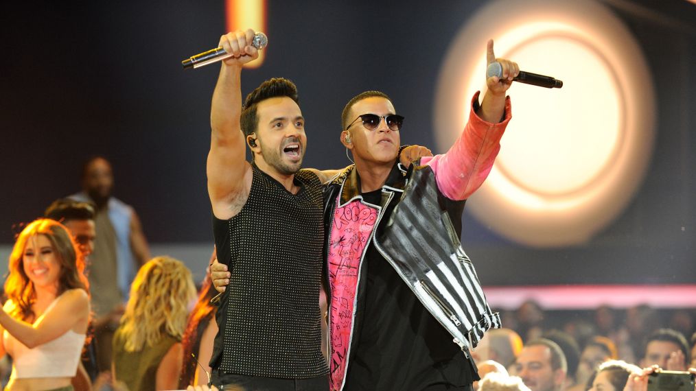 Luis Fonsi and Daddy Yankee perform onstage at the Billboard Latin Music Awards in 2017