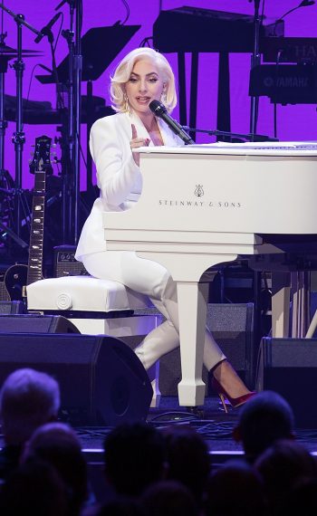 Lady Gaga performs onstage during the 'Deep from the Heart: The One America Appeal Concert'