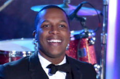 Leslie Odom Jr. performs onstage during the 85th Rockefeller Center Christmas Tree Lighting Ceremony