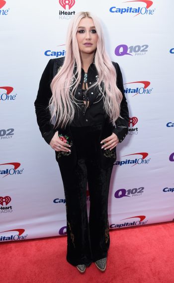 Kesha attends Q102's Jingle Ball 2017