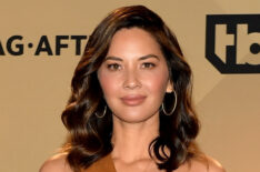 Olivia Munn poses during the 24th Annual SAG Awards Nominations Announcement