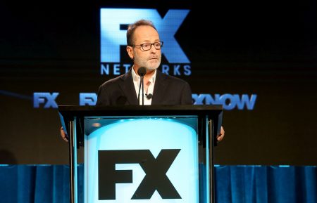 John Landgraf, CEO FX Networks/FX Productions, addresses the audience during the FOX/FX portion of the 2018 Television Critics Association Winter Tour