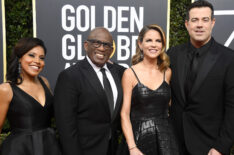 Sheinelle Jones, Al Roker, Natalie Morales, and Carson Daly attend The 75th Annual Golden Globe Awards