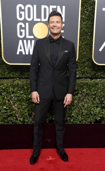 Ryan Seacrest attends the 75th Annual Golden Globe Awards