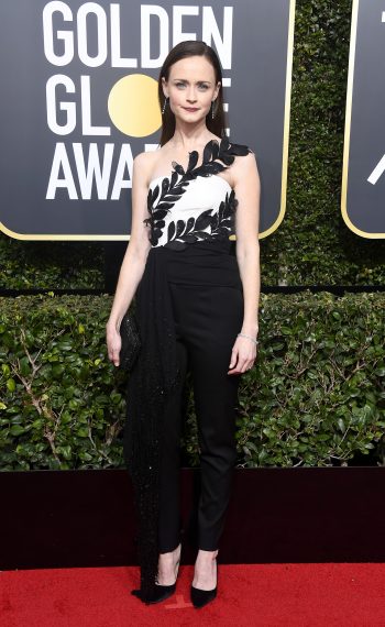 Alexis Bledel attends The 75th Annual Golden Globe Awards in January 2018