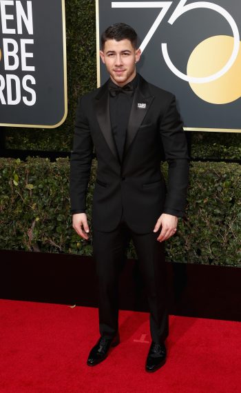 Nick Jonas attends The 75th Annual Golden Globe Awards