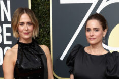 Sarah Paulson and Amanda Peet attend The 75th Annual Golden Globe Awards