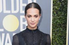 Alicia Vikander attends The 75th Annual Golden Globe Awards