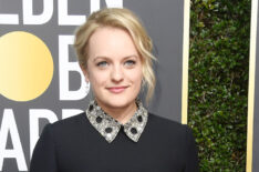 Elisabeth Moss attends The 75th Annual Golden Globe Awards
