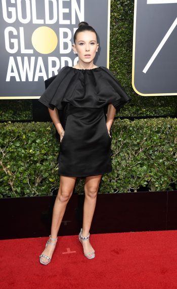 Millie Bobby Brown attends The 75th Annual Golden Globe Awards