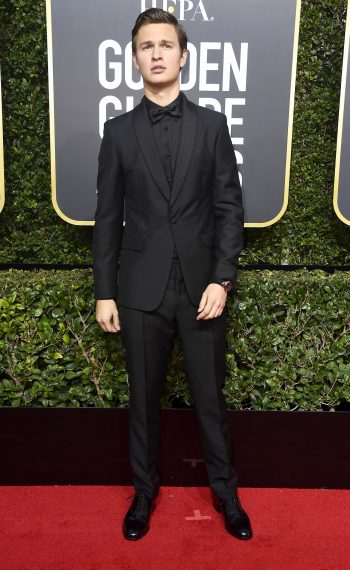 Ansel Elgort attends The 75th Annual Golden Globe Awards