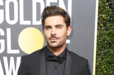 Zac Efron attends The 75th Annual Golden Globe Awards