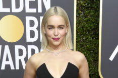 Emilia Clarke attends The 75th Annual Golden Globe Awards