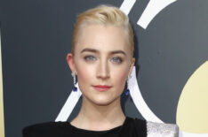 Saoirse Ronan attends The 75th Annual Golden Globe Awards in 2018