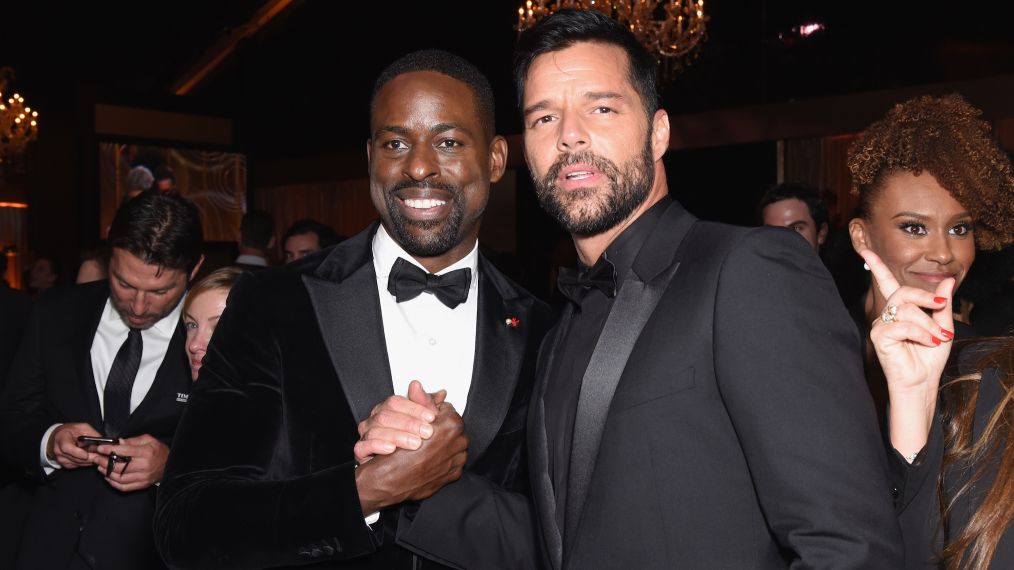 Sterling K. Brown and Ricky Martin attend FOX, FX and Hulu 2018 Golden Globe Awards After Party