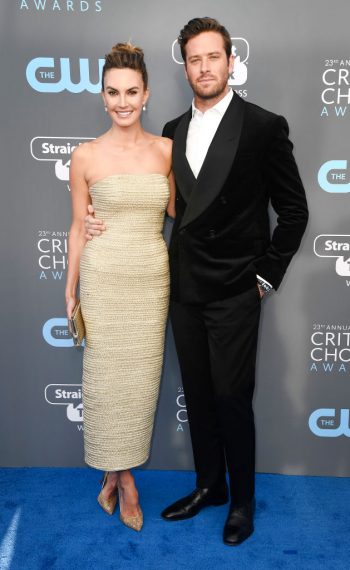 Elizabeth Chambers and Armie Hammer attend The 23rd Annual Critics' Choice Awards
