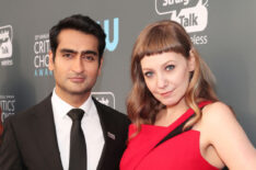 Kumail Nanjiani and Emily V. Gordon attend The 23rd Annual Critics' Choice Awards