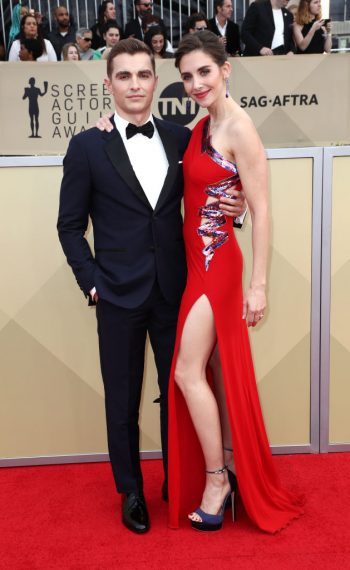 Dave Franco and Alison Brie attend the 24th Annual Screen Actors Guild Awards