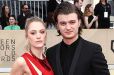 Maika Monroe and Joe Keery attend the 24th Annual Screen Actors Guild Awards