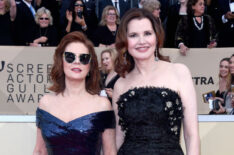 Susan Sarandon and Geena Davis attend the 24th Annual Screen Actors Guild Awards