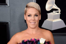 Pink attends the 60th Annual Grammy Awards