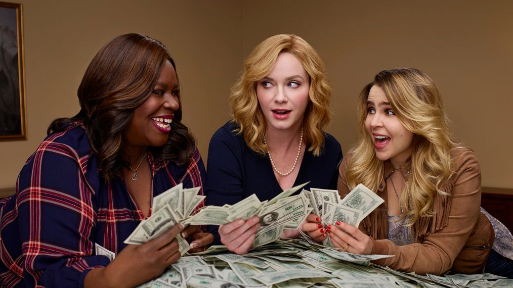 Retta as Ruby, Christina Hendricks as Beth, Mae Whitman as Annie on NBC's 'Good Girls'