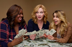 Retta as Ruby, Christina Hendricks as Beth, Mae Whitman as Annie on NBC's 'Good Girls'