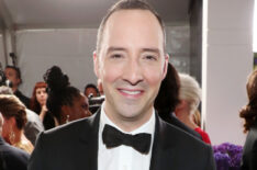 Actor Tony Hale walks the red carpet during the 69th Annual Primetime Emmy Awards