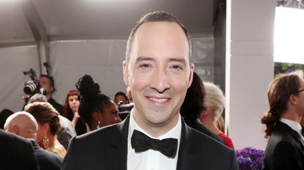 Actor Tony Hale walks the red carpet during the 69th Annual Primetime Emmy Awards